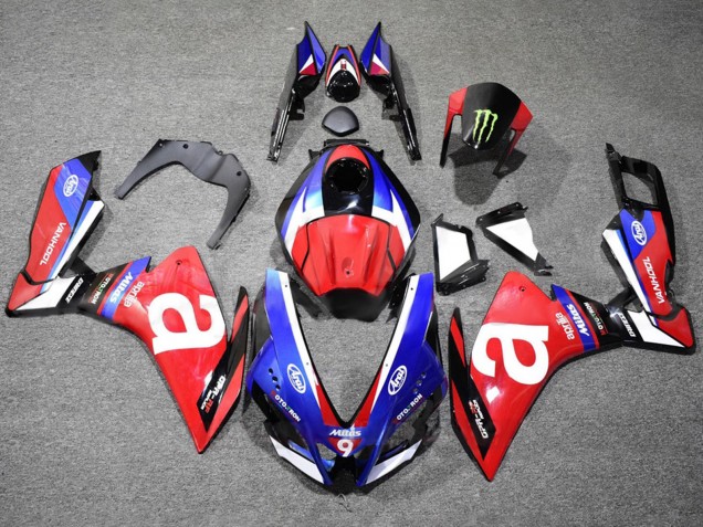 Carenagens Moto Aprilia RS4 50 125 2012-2018 - Branco Azul Vermelho
