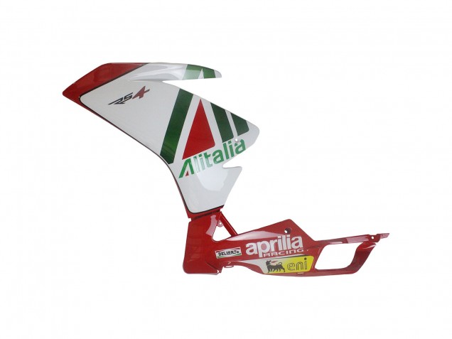 Kits Carenagem Moto Aprilia RS4 50 125 2012-2018 - Branco Vermelho Verde Amarelo Alitalia