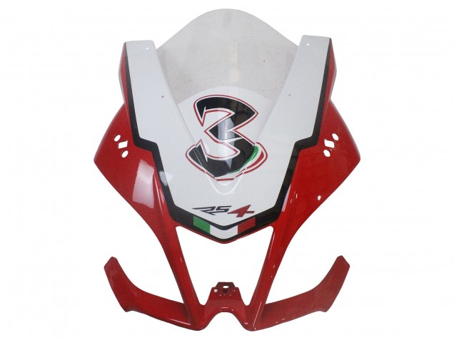 Kits Carenagem Moto Aprilia RS4 50 125 2012-2018 - Branco Vermelho Verde Amarelo Alitalia