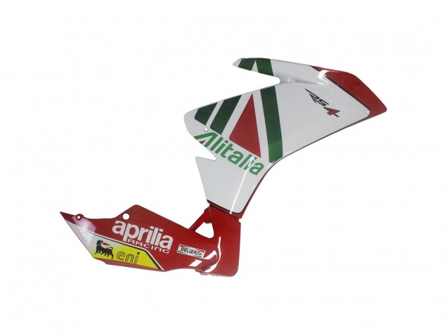 Kits Carenagem Moto Aprilia RS4 50 125 2012-2018 - Branco Vermelho Verde Amarelo Alitalia