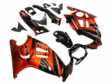Carenagens Moto Honda CBR600 F3 1995-1996 - Laranja Preto Brilhante