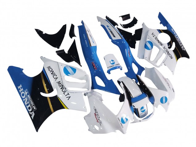 Carenagens Moto Honda CBR600 F3 1997-1998 - Branco Azul Preto Brilhante