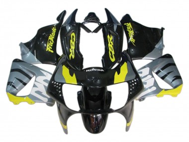 Carenagens Moto Honda CBR900RR 919 1998-1999 - Prata Amarelo Preto Brilhante Fireblade