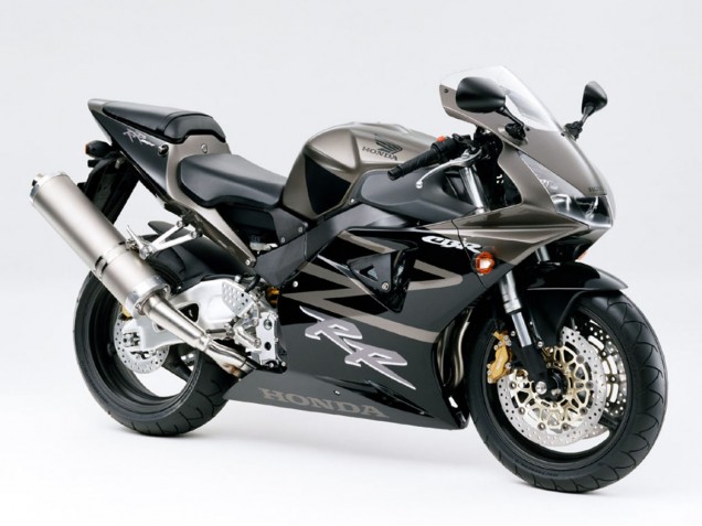 Carenagens Moto Honda CBR900RR 919 1998-1999 - Preto Brilhante Branco Decalques