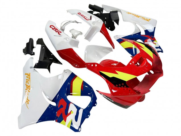 Carenagens Moto Honda CBR900RR 919 1998-1999 - Branco Vermelho Amarelo Azul