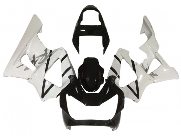 Carenagens Moto Honda CBR900RR 929 2000-2001 - Branco Preto Brilhante
