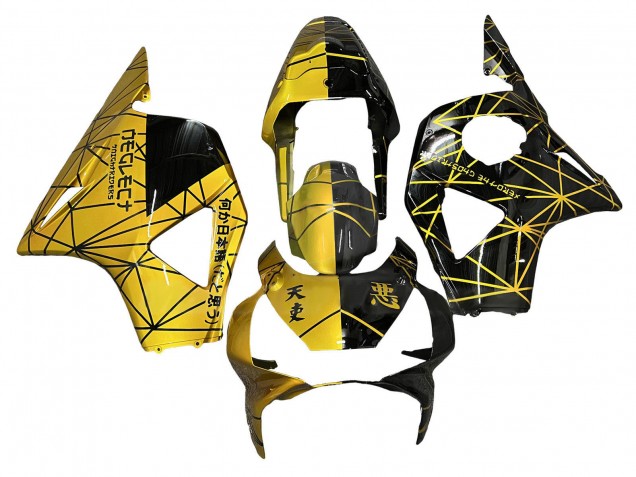 Carenagem Moto Honda CBR900RR 954 2002-2003 - Amarelo Preto Brilhante