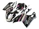 Carenagens Moto Ducati 848 2007-2014 - Branco Rosa Preto Brilhante Connie