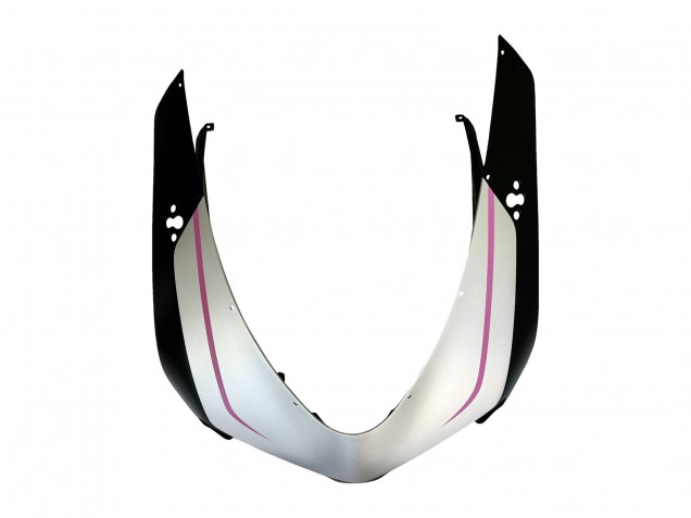 Carenagens Moto Ducati 848 2007-2014 - Branco Rosa Preto Brilhante Connie