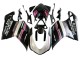 Carenagens Moto Ducati 848 2007-2014 - Branco Rosa Preto Brilhante Connie