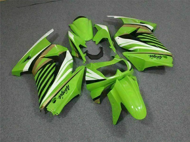 Carenagem Moto Kawasaki EX250 2008-2012 - Verde Branco Preto