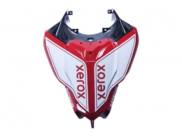 Carenagens Moto Ducati 848/1098/1198 2007-2014 - Branco Vermelho Preto Brilhante Valsir Xerox