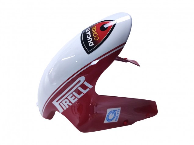 Carenagens Moto Ducati 848/1098/1198 2007-2014 - Branco Vermelho Preto Brilhante Valsir Xerox