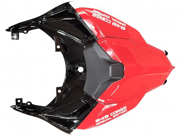 Carenagens Moto Ducati 848/1098/1198 2007-2014 - Branco Vermelho Preto Brilhante