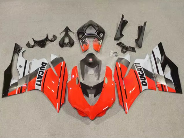 Carenagens Moto Ducati Panigale 899/1199 2011-2014 - Vermelho Cinzento Preto