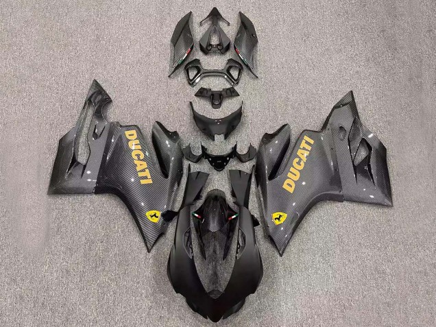 Carenagens Moto Ducati Panigale 899/1199 2011-2014 - Preto Fibra de Carbono Estilo