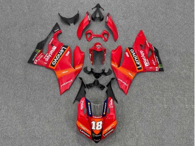 Carenagens Moto Ducati Panigale 899/1199 2011-2014 - Vermelho Laranja Preto Monstro Lenovo 18