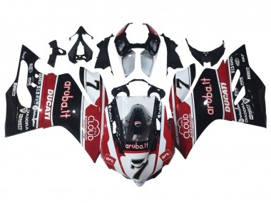 Carenagens Moto Ducati Panigale 899/1199 2011-2014 - Branco Vermelho Preto Brilhante Aruba.it 7