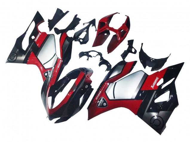 Carenagens Moto Ducati 1199 2011-2014 - Vermelho Prata Preto
