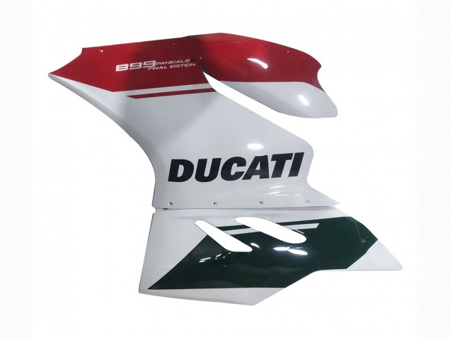 Carenagens Moto Ducati Panigale 899 2011-2014 - Branco Vermelho Preto Brilhante