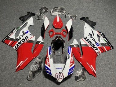 Carenagens Moto Ducati Panigale 899/1199 2011-2014 - Branco Vermelho Azul Preto Brilhante Flex-Box Valsir 04