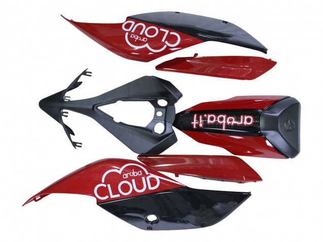 Carenagens Moto Ducati 959/1299 2015-2020 - Branco Vermelho Preto Aruba 7