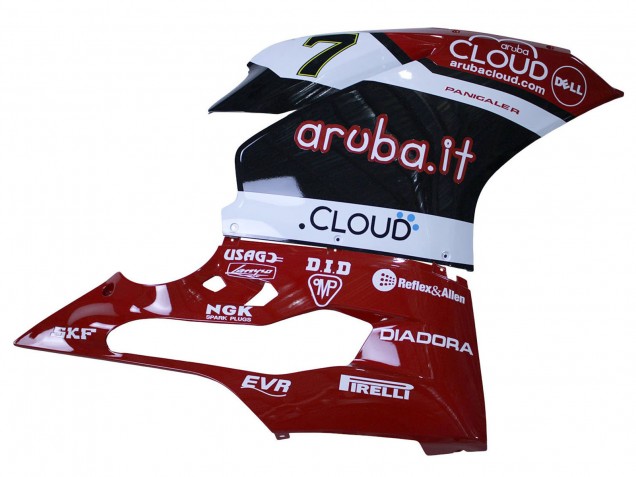 Carenagens Moto Ducati 959/1299 2015-2020 - Branco Vermelho Preto Aruba 7