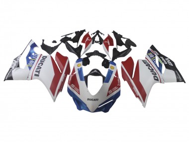 Carenagens Moto Ducati 1299 2015-2020 - Branco Vermelho Azul Preto Fosco Unibat Flex-Box