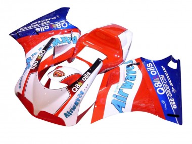 Carenagens Moto Ducati 748/916/996/998 1993-2005 - Branco Vermelho Azul Air Waves
