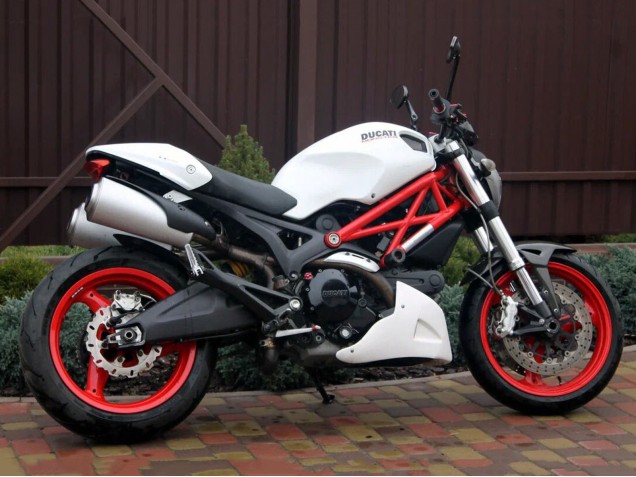 Carenagens Moto Ducati Monster 696 796 1100 1100S 2008-2012 - Branco