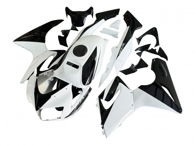 Carenagens Moto Honda CBR125R 2002-2006 - Branco Preto Brilhante