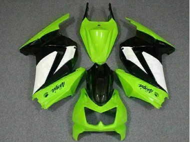 Carenagens Moto Kawasaki EX250 2008-2012 - Verde Branco Preto