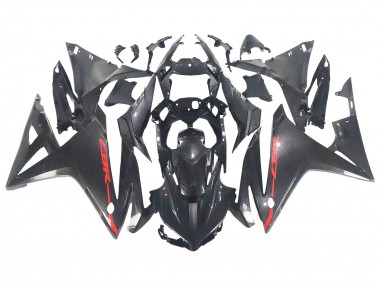 Carenagens Moto Honda CBR500R 2016-2018 - Preto Fibra de Carbono Vermelho