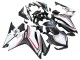 Carenagens Moto Honda CBR500R 2016-2018 - Branco Vermelho Preto Fosco