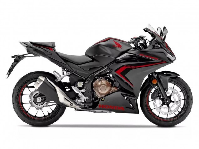 Carenagens Moto Honda CBR500R 2022-2023 - Preto Fosco Vermelho