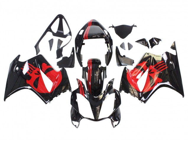 Carenagens Moto Honda VFR 800 2002-2013 - Preto Brilhante Vermelho