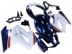Carenagens Moto Honda VFR 800 2002-2013 - Branco Vermelho Azul Escuro