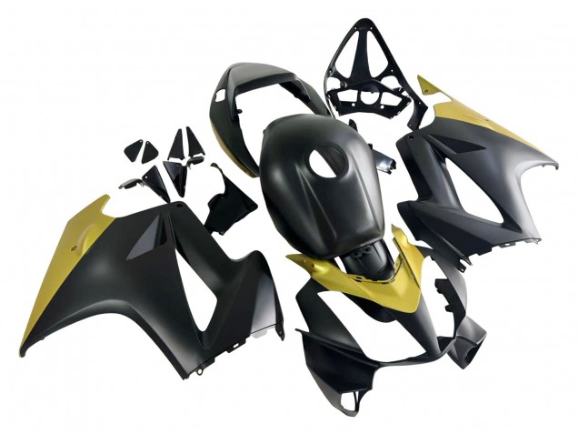 Carenagens Moto Honda VFR 800 2002-2013 - Amarelo Preto Fosco