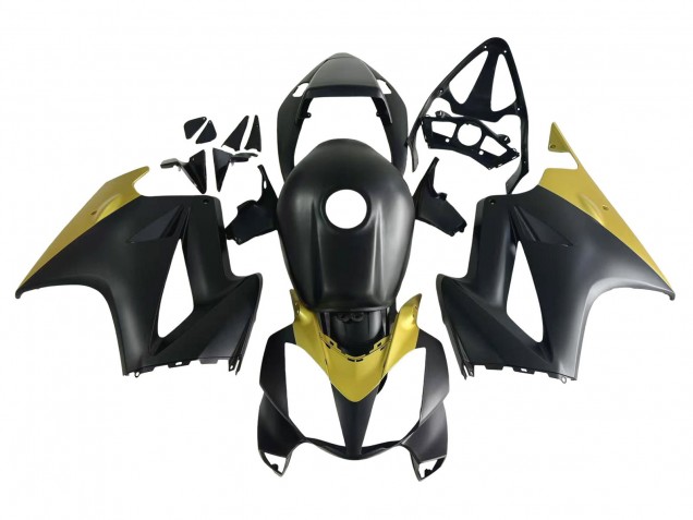 Carenagens Moto Honda VFR 800 2002-2013 - Amarelo Preto Fosco