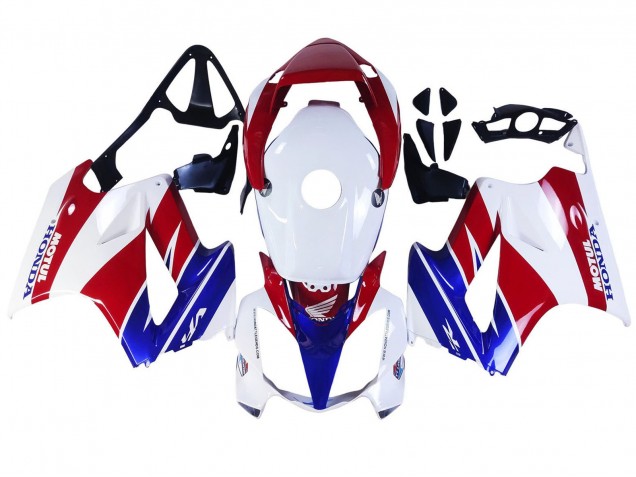 Carenagens Moto Honda VFR 800 2002-2013 - Branco Vermelho Azul Motul