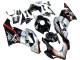 Carenagens Moto Honda CBR1000RR 2004-2005 - Prata Preto Brilhante Vermelho Listra