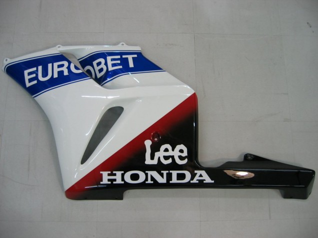 Carenagens Moto Honda CBR1000RR 2004-2005 - Branco Azul Vermelho Preto Brilhante Estrela EuroBet Lee