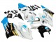 Carenagens Moto Honda CBR1000RR 2004-2005 - Branco Azul Claro Amarelo Preto Konica Minolta