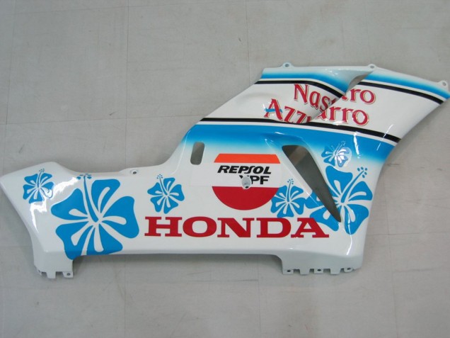 Carenagens Moto Honda CBR1000RR 2004-2005 - Branco Azul Neve Nastro Azzurro 46