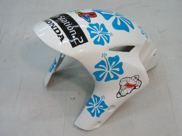 Carenagens Moto Honda CBR1000RR 2004-2005 - Branco Azul Neve Nastro Azzurro 46