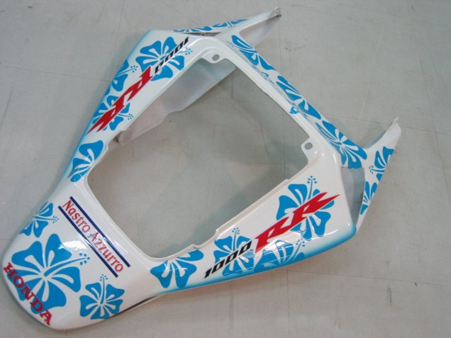 Carenagens Moto Honda CBR1000RR 2004-2005 - Branco Azul Neve Nastro Azzurro 46
