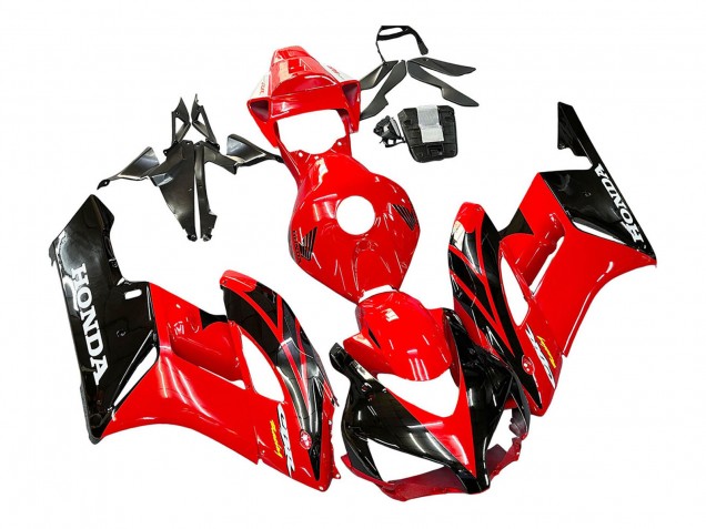 Carenagens Moto Honda CBR1000RR 2004-2005 - Vermelho Preto Brilhante Corrida