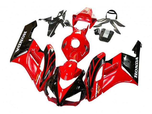 Carenagens Moto Honda CBR1000RR 2004-2005 - Vermelho Preto Brilhante Corrida