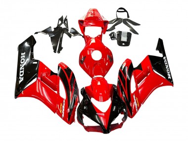 Carenagens Moto Honda CBR1000RR 2004-2005 - Vermelho Preto Brilhante Corrida