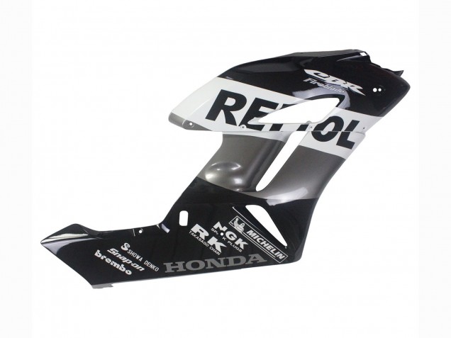Kits Carenagem Moto Honda CBR1000RR 2004-2005 - Prata Branco Preto Brilhante Repsol